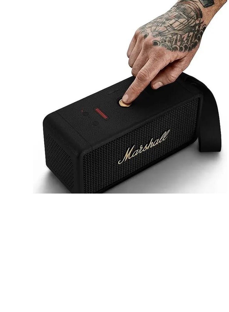 Middleton Portable Wireless Bluetooth Speaker Black/ Brass