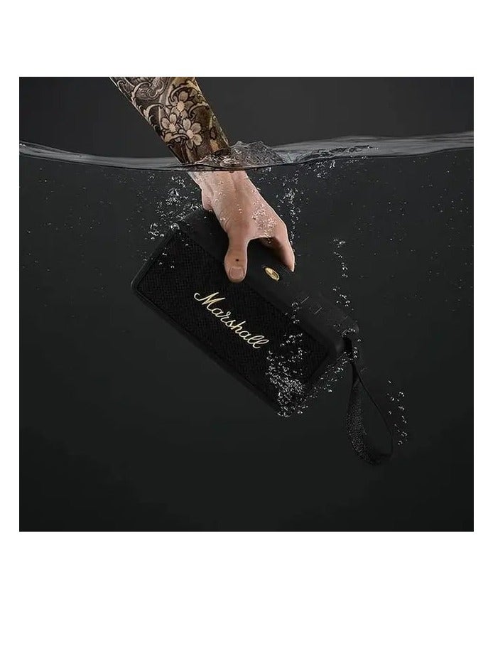 Middleton Portable Wireless Bluetooth Speaker Black/ Brass
