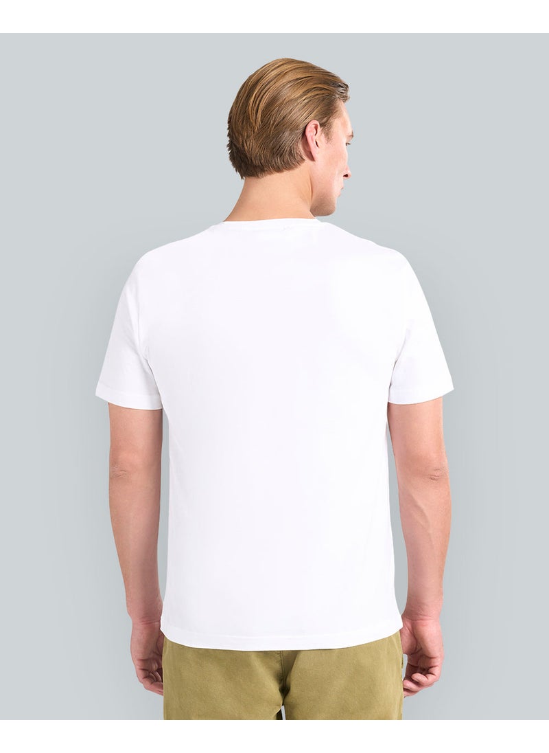 Gant Regular Fit Archive Shield T-Shirt For Men (White)