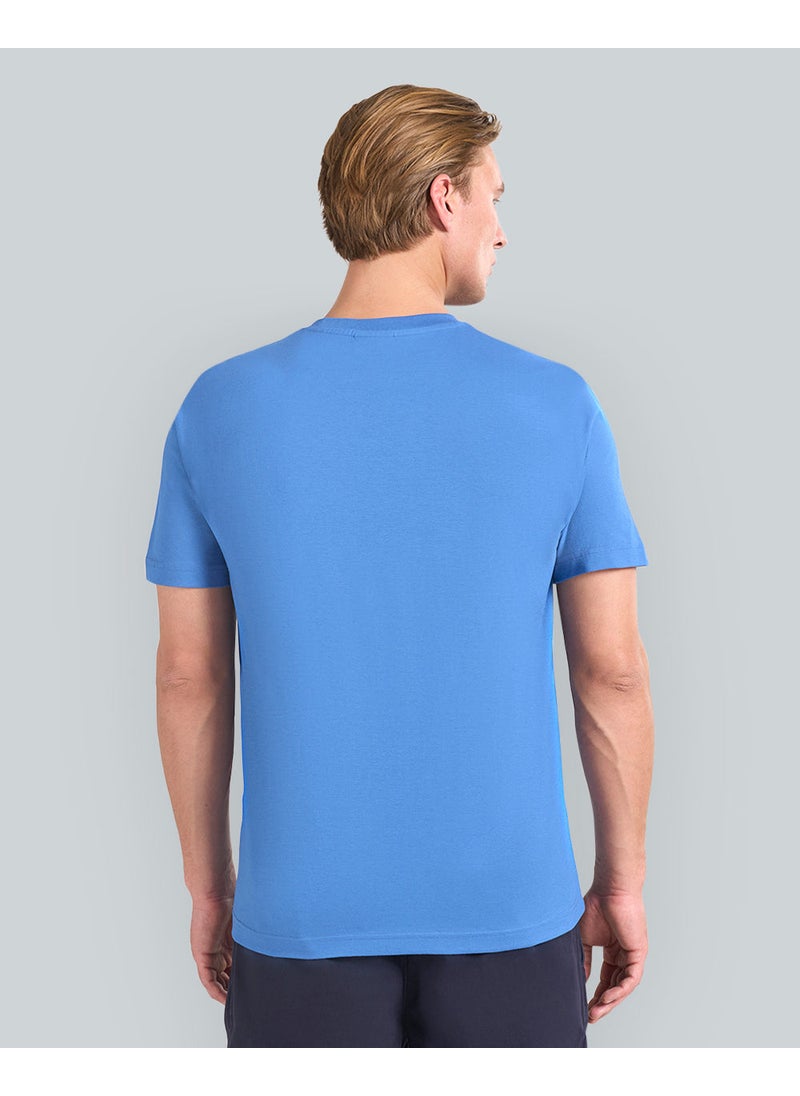 Gant Small Graphic Printed T-Shirt For Men (Navy With Red Print)