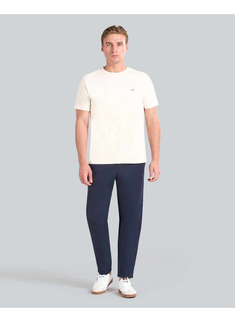 Gant Texture Short Sleeve T-Shirt For Men (White)