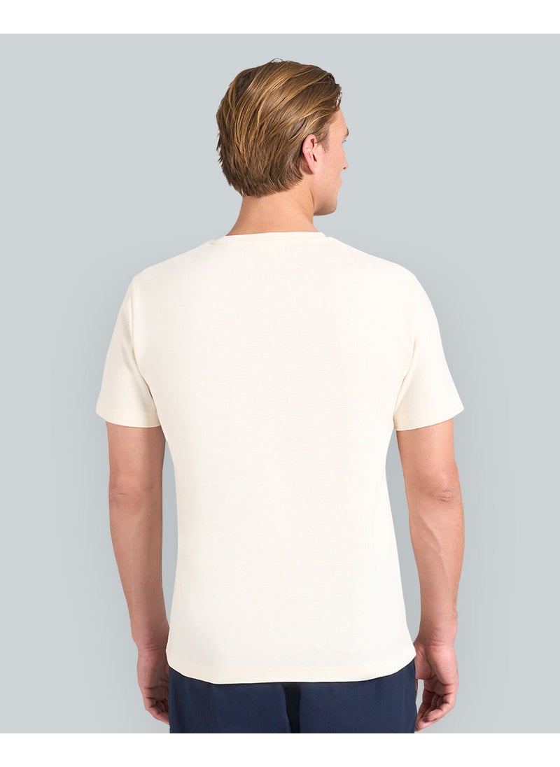 Gant Texture Short Sleeve T-Shirt For Men (White)