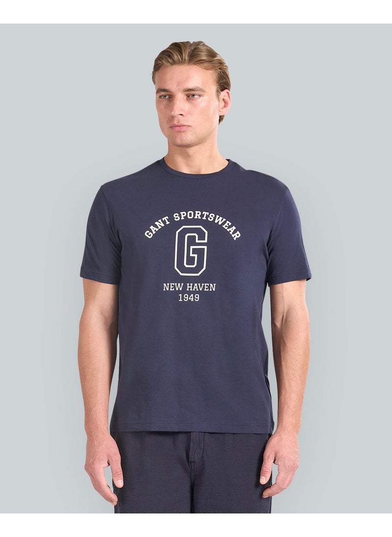 Gant Graphic Short Sleeve T-Shirt For Men (White)