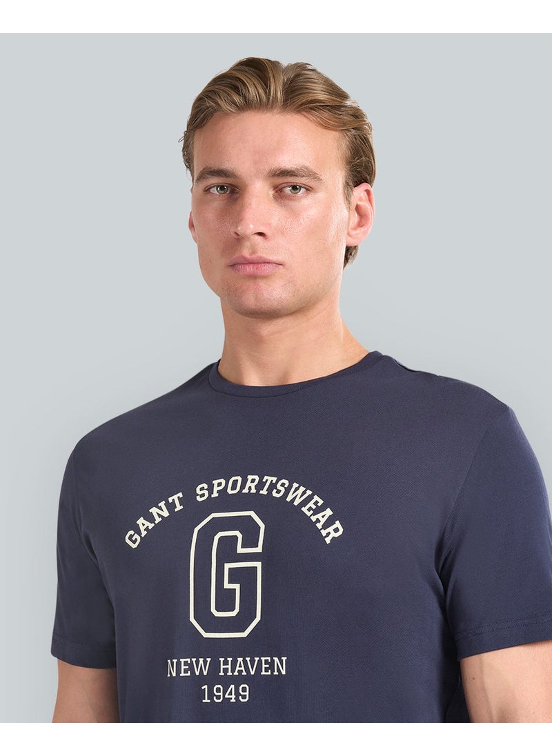 Gant Graphic Short Sleeve T-Shirt For Men (White)