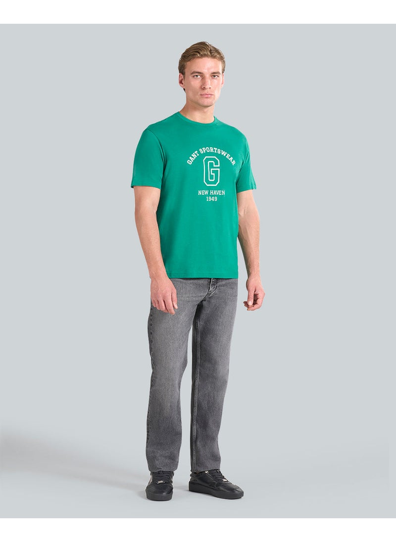 Gant Graphic Short Sleeve T-Shirt For Men (Black)