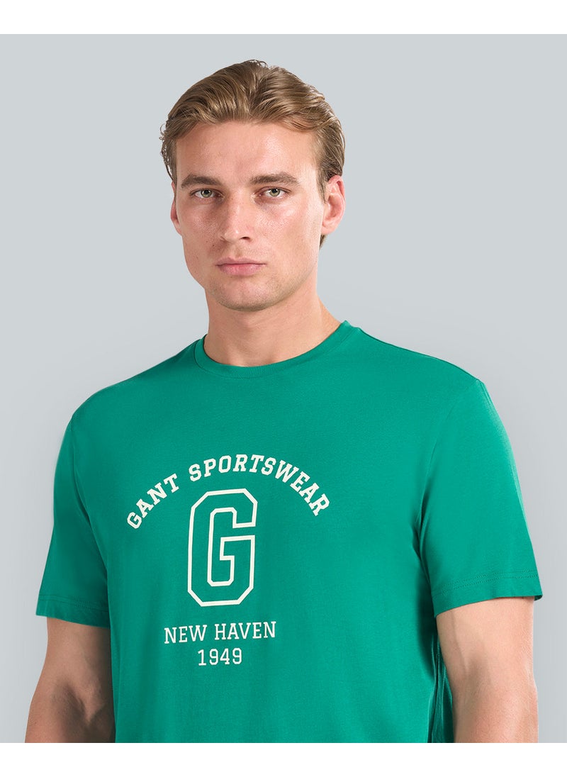 Gant Graphic Short Sleeve T-Shirt For Men (Black)