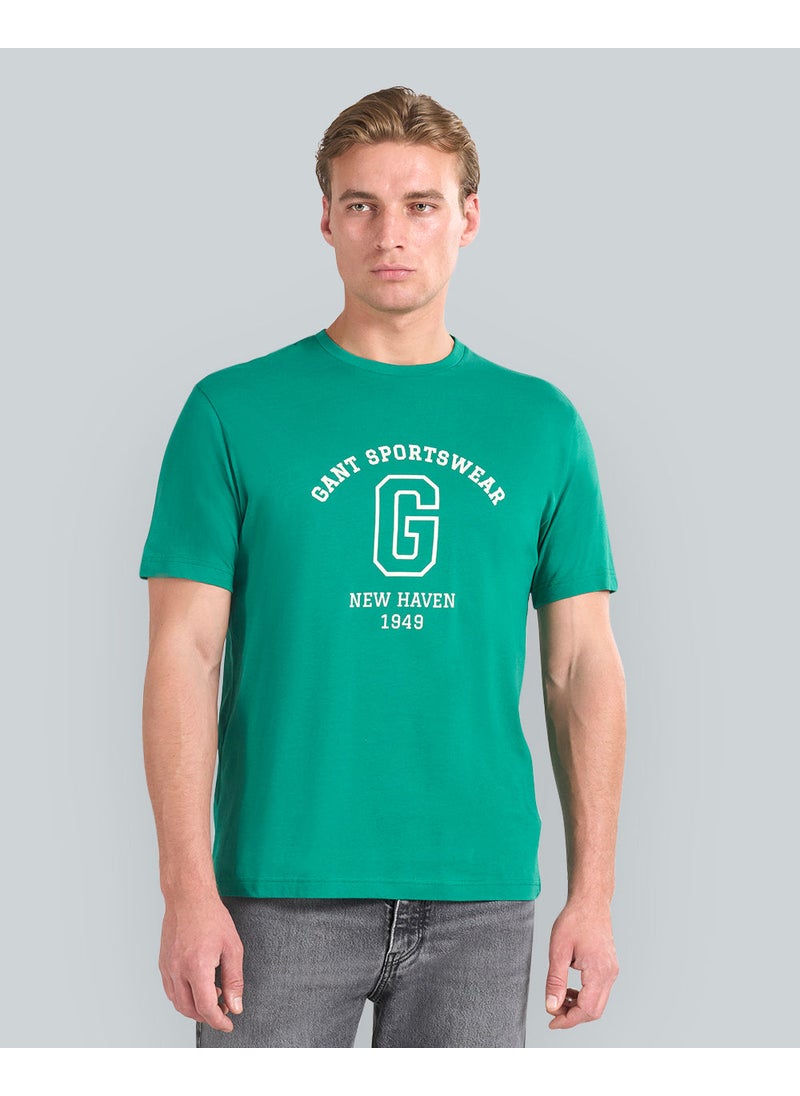 Gant Graphic Short Sleeve T-Shirt For Men (Black)
