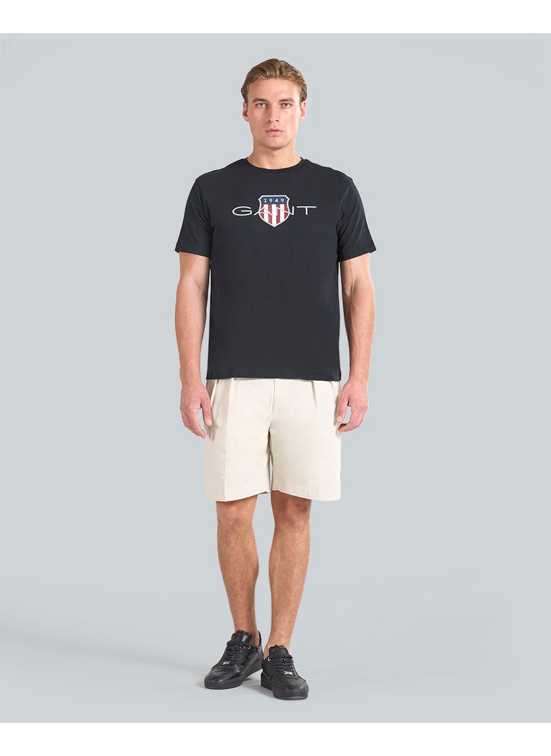 Gant Regular Fit Archive Shield T-Shirt For Men (Grey Melange)