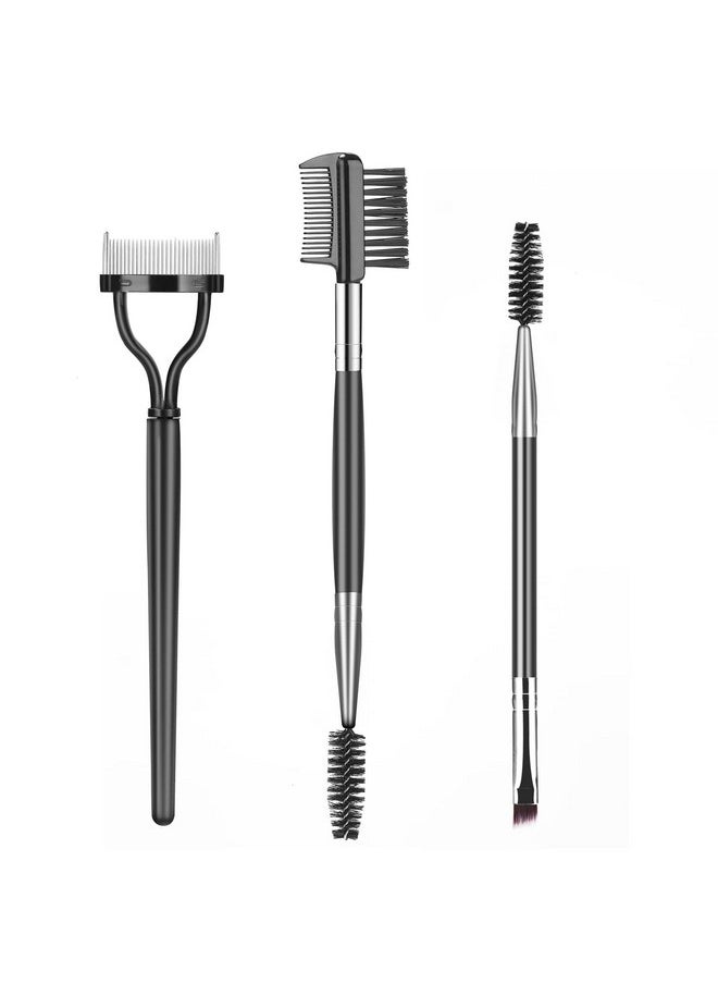 SWEET VIEW Eyebrow Brush Eyelash Separator Brow Comb & Lash Spoolie Professional Eye Makeup Tools (3 Pieces Set)