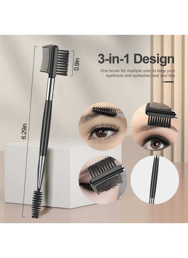 SWEET VIEW Eyebrow Brush Eyelash Separator Brow Comb & Lash Spoolie Professional Eye Makeup Tools (3 Pieces Set)