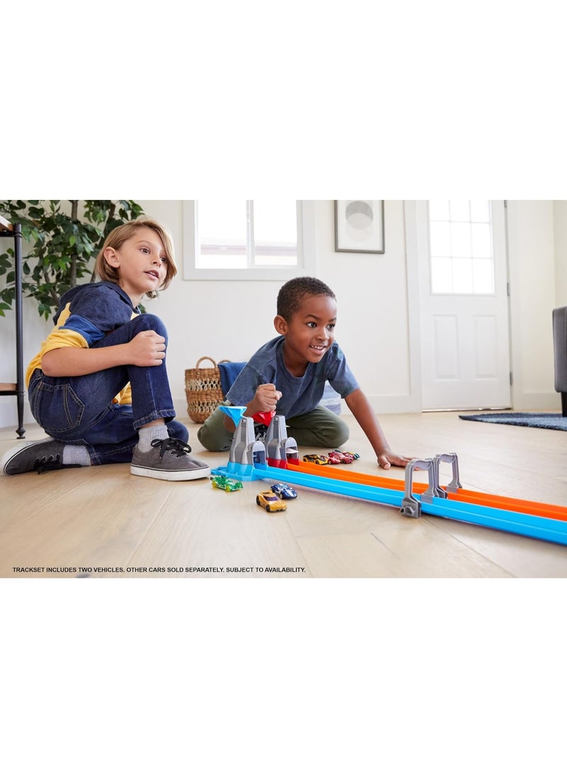 Hot Wheels Double Loop Dash Drag Racing Playset