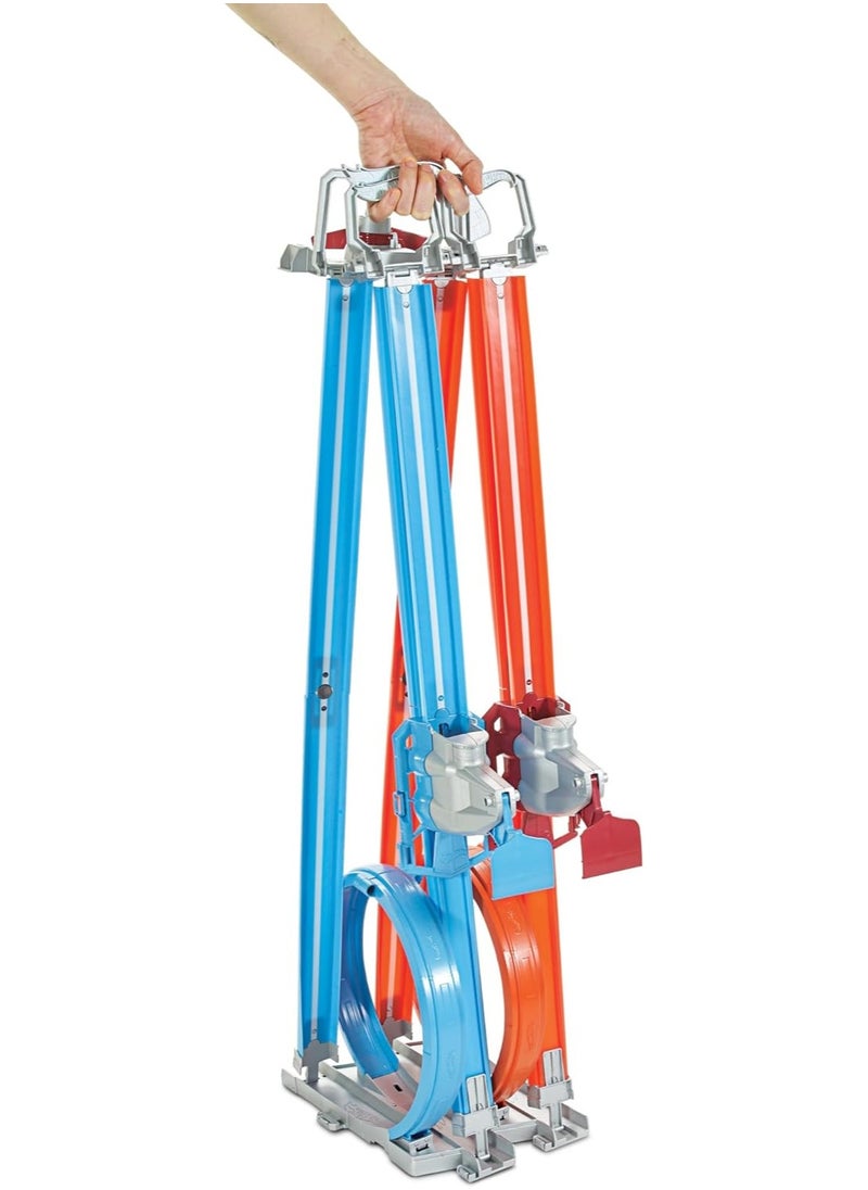Hot Wheels Double Loop Dash Drag Racing Playset
