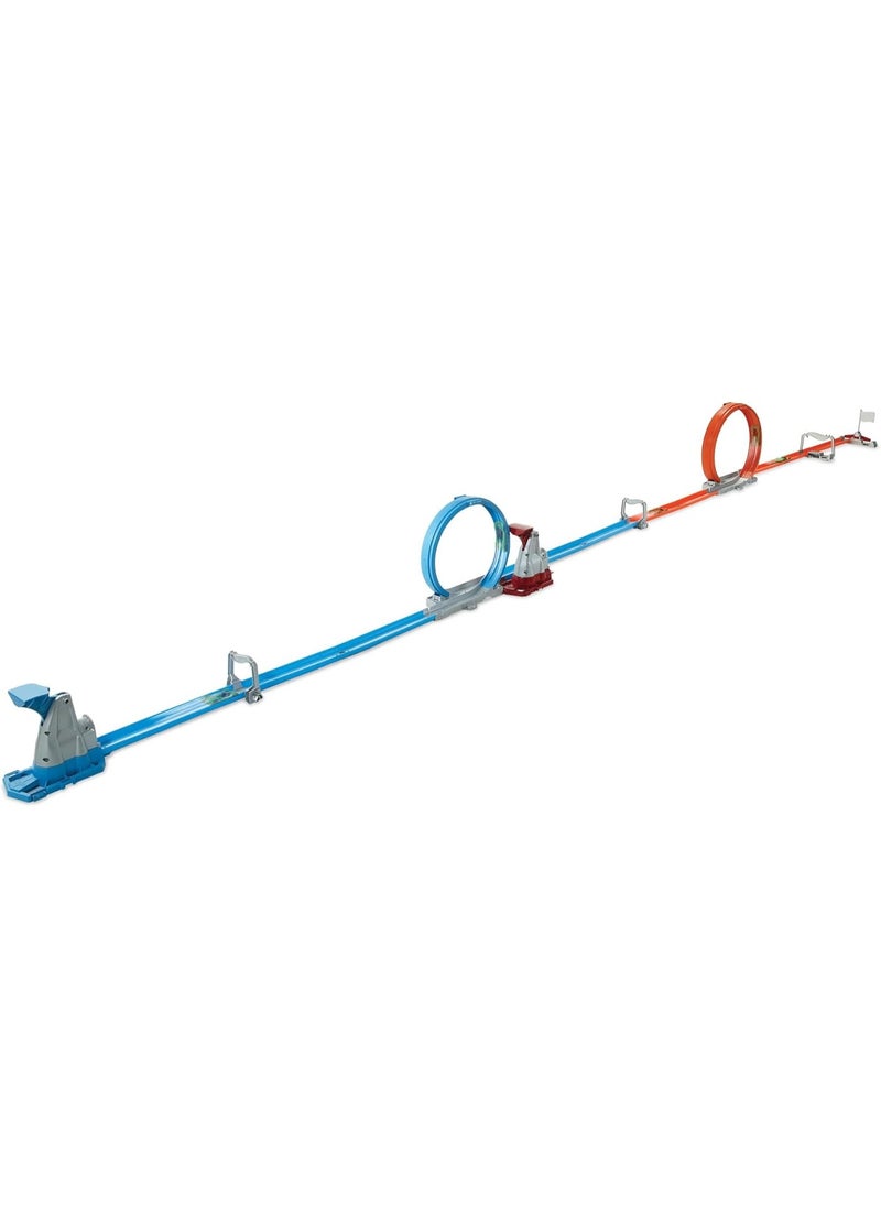 Hot Wheels Double Loop Dash Drag Racing Playset