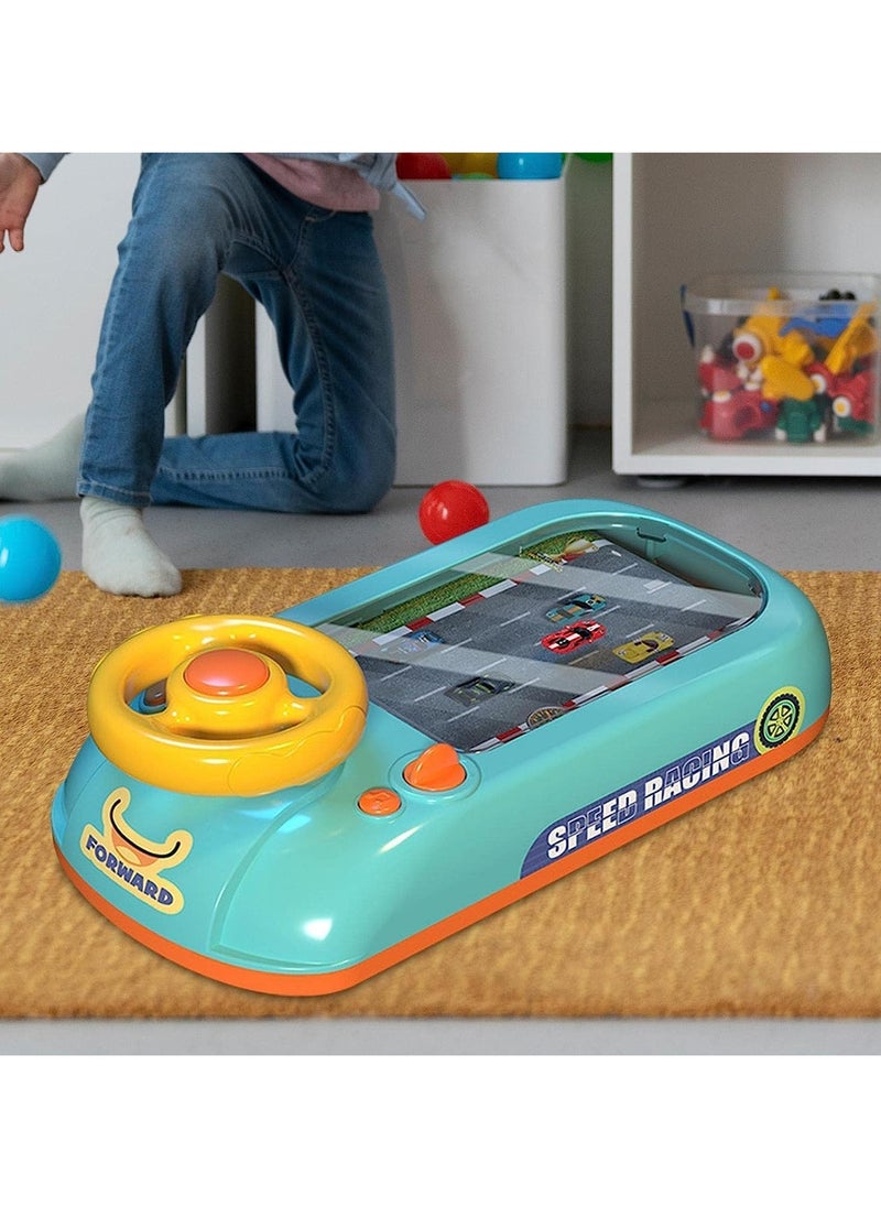 Simulation Driving Steering Wheel Toy – Interactive Musical Car Steering Game with Sounds & Lights for Kids Age 3+, Educational Racing Car Toy for Boys & Girls