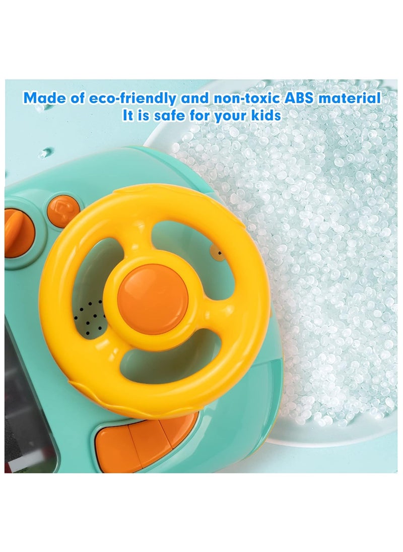 Simulation Driving Steering Wheel Toy – Interactive Musical Car Steering Game with Sounds & Lights for Kids Age 3+, Educational Racing Car Toy for Boys & Girls