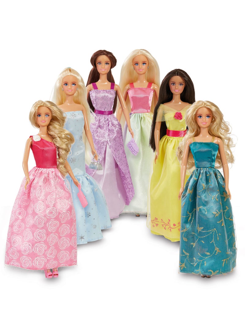 Addo Boulevard Boutique Glitz N Glamour Fashion Doll 29cm with 6 Fashion Dress and Accessories | Dress Up | Perfect Gift for Girls