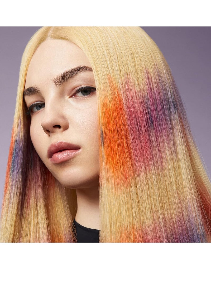 Semi permanent intense color care and shine in a caring mask with panthenol provitamin B5 protects and nourishes hair