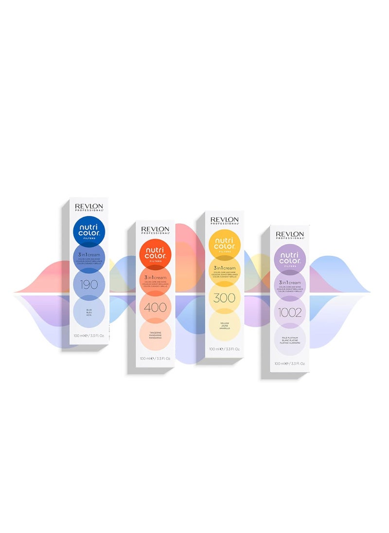 Semi permanent intense color care and shine in a caring mask with panthenol provitamin B5 protects and nourishes hair
