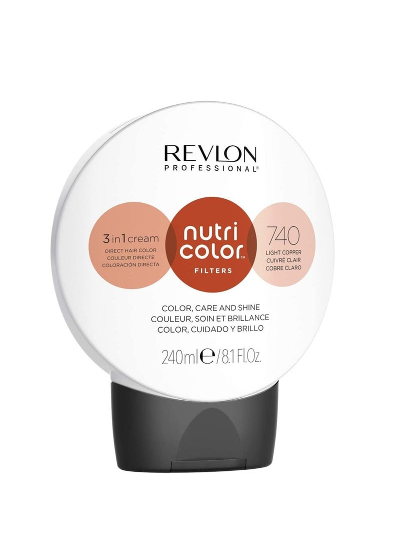 Semi permanent intense color care and shine in a caring mask with panthenol provitamin B5 protects and nourishes hair