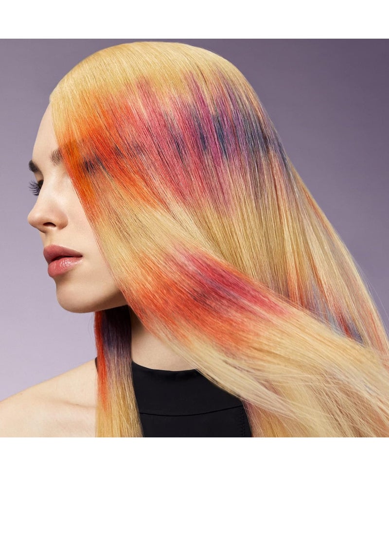 Semi permanent intense color care and shine in a caring mask with panthenol provitamin B5 protects and nourishes hair