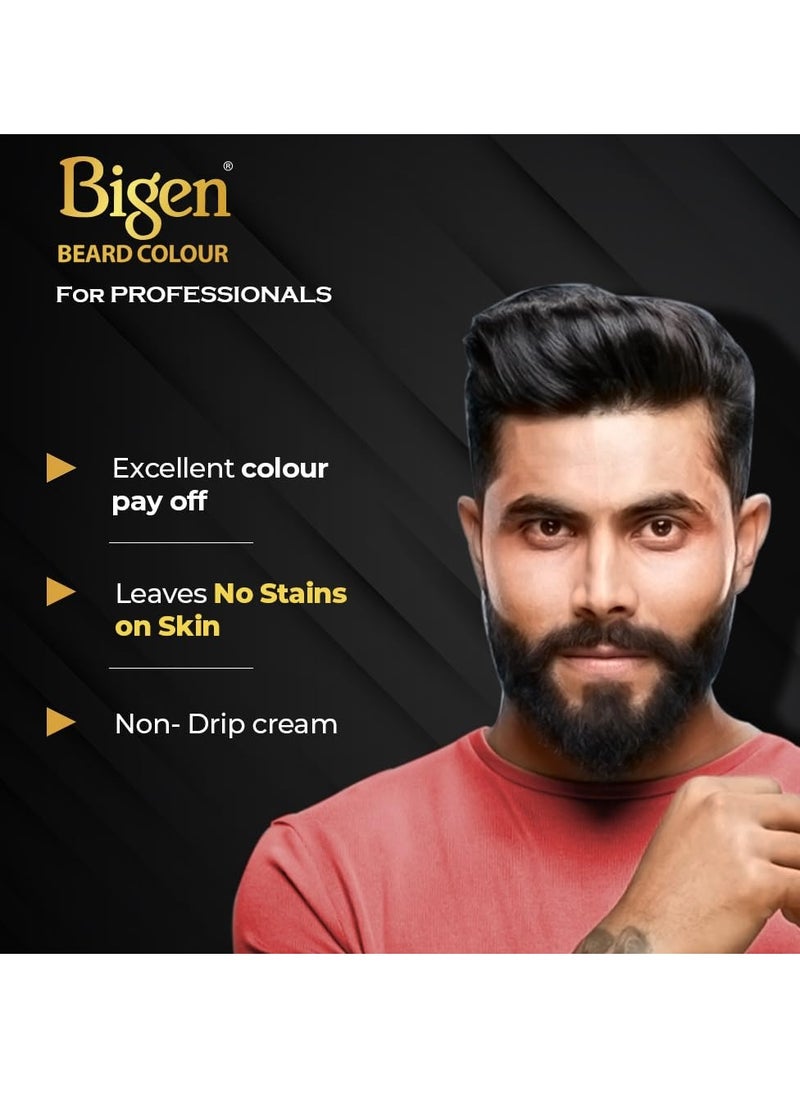 Bigen Professional Beard colour B103 Dark Brown| Leaves no Stains, 40g+40g