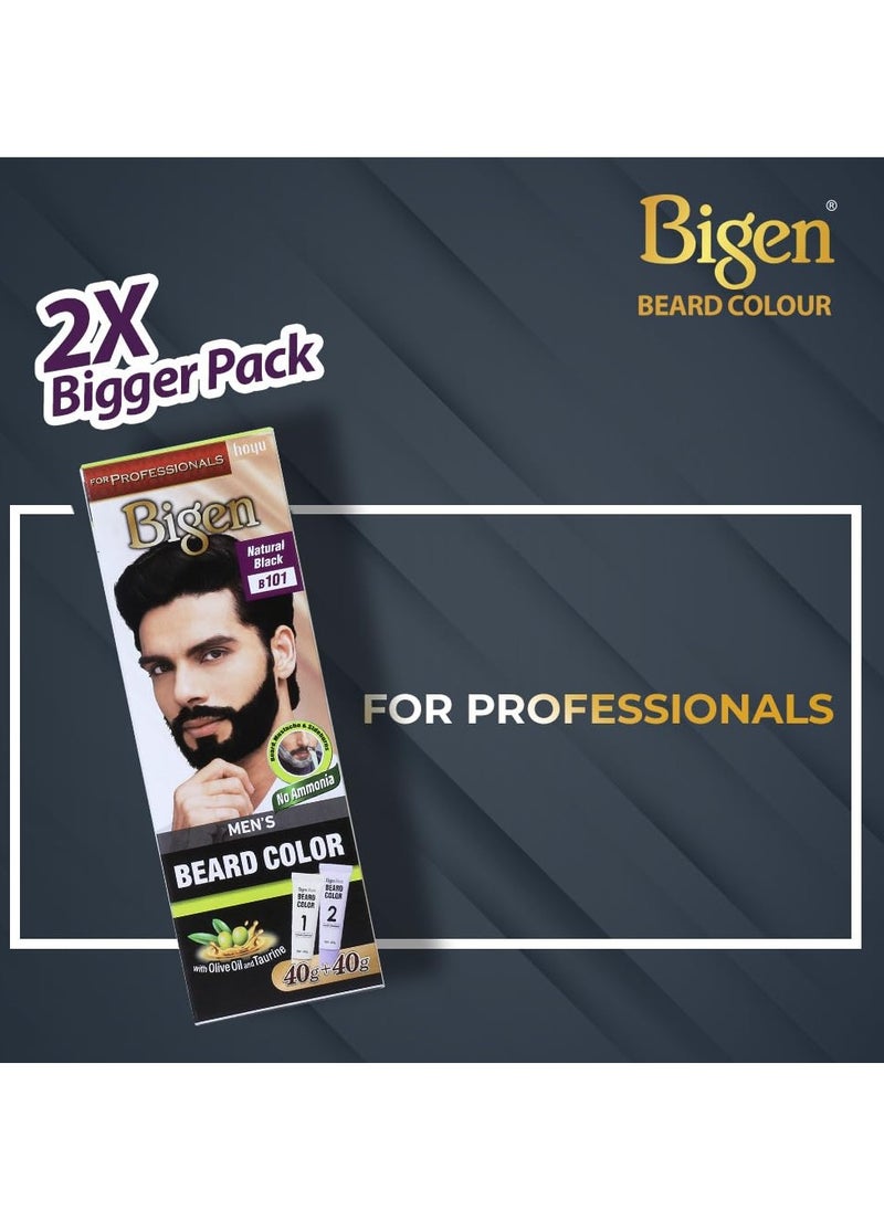Bigen Professional Beard colour B103 Dark Brown| Leaves no Stains, 40g+40g