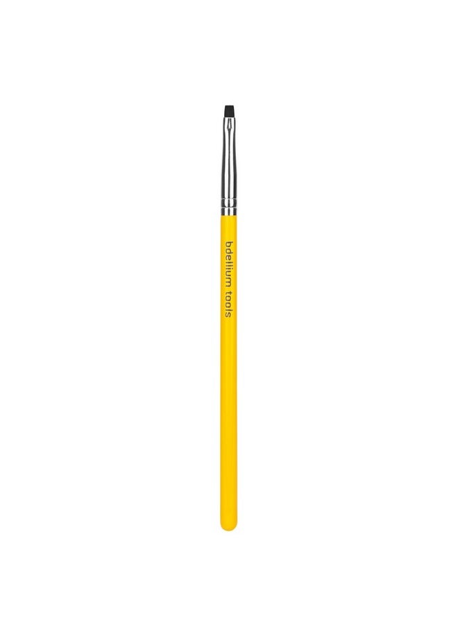 Bdellium Tools Professional Makeup Brush - Studio Series 761 Tight Liner - With Soft Synthetic Fibers, For Precise Application of Eyeshadow (Yellow, 1pc)