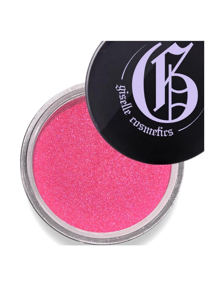 Giselle Cosmetics Hot Pink Mineral Eye Shadow - Loose Pink Glitter Eyeshadow, Shimmer Powder, Organic Makeup, Mineral Eyeshadow, Barbie Eyeshadow Palette, Pink Eyeshadow Palettes, Eye Shadow