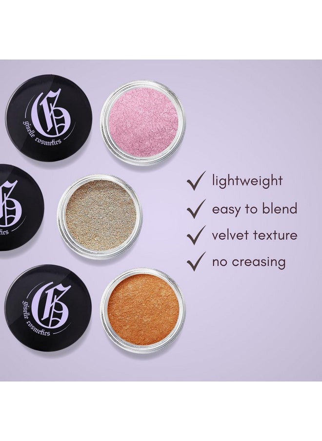 Giselle Cosmetics Hot Pink Mineral Eye Shadow - Loose Pink Glitter Eyeshadow, Shimmer Powder, Organic Makeup, Mineral Eyeshadow, Barbie Eyeshadow Palette, Pink Eyeshadow Palettes, Eye Shadow
