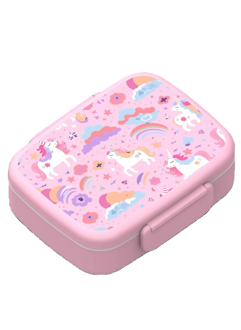 Unicorn Lunch Box for Girls - Bento Box with Utensils