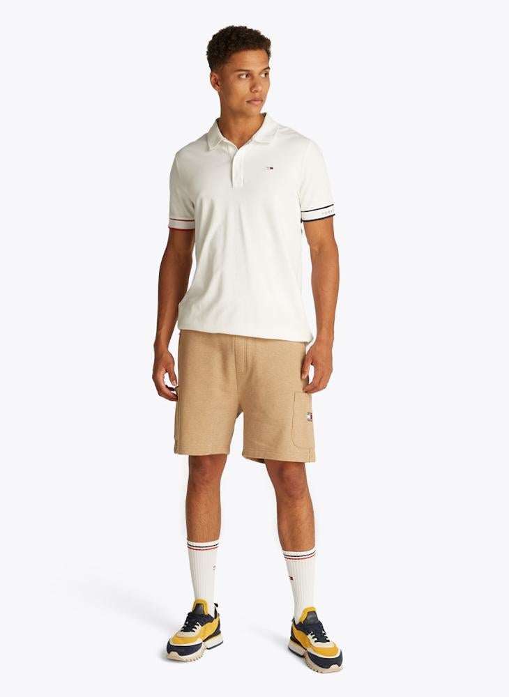 Slim Flag Cuff Short Sleeve Polo
