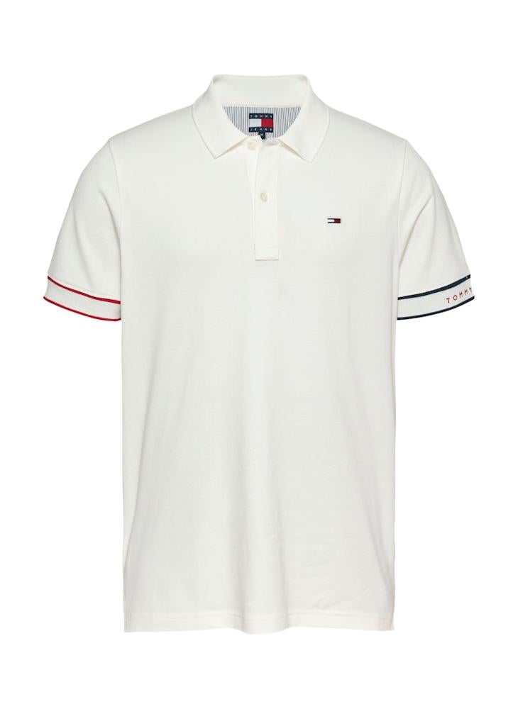 Slim Flag Cuff Short Sleeve Polo