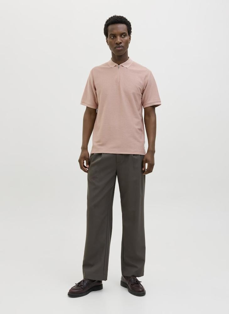 Jprccronnie Short Sleeve Zip Polo Shirt