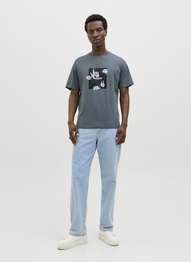 JORALMERIA FRONT TEE SS CREW NECK