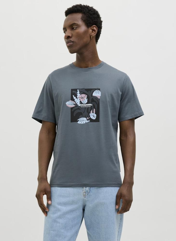 JORALMERIA FRONT TEE SS CREW NECK