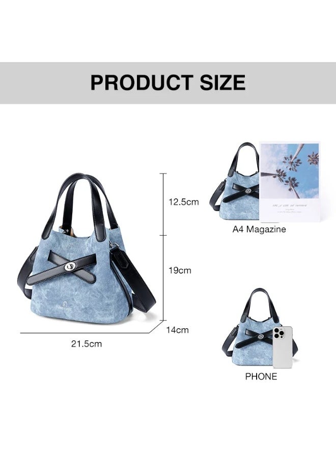 Hyeri AGE FREE Sling & Shoulder Bag – Blue Denim | Stylish & Versatile Bag for Women