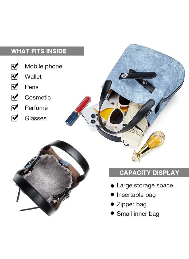Hyeri AGE FREE Sling & Shoulder Bag – Blue Denim | Stylish & Versatile Bag for Women