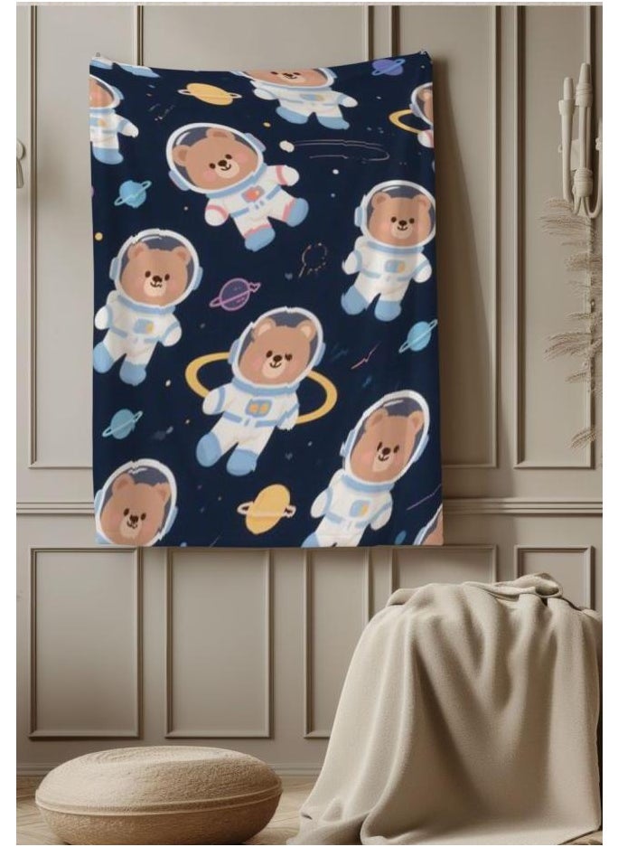 Children's or student cartoon flannel thin blanket (warm and comfortable, suitable for sleep, games) 100cm*150cm - 215