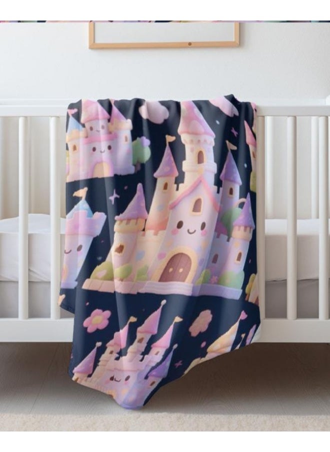 Children's or student cartoon flannel thin blanket (warm and comfortable, suitable for sleep, games) 100cm*150cm - 210