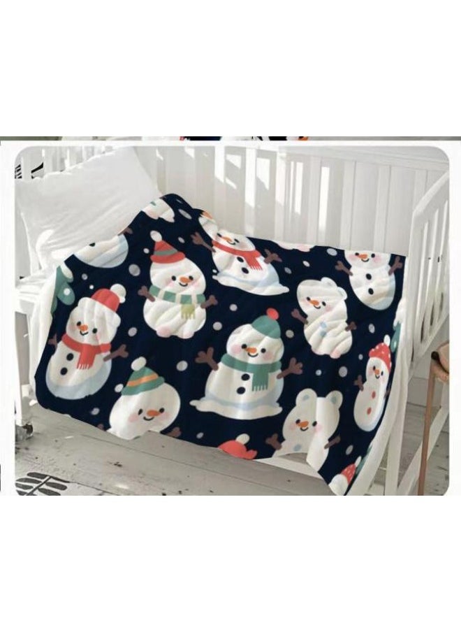 Children's or student cartoon flannel thin blanket (warm and comfortable, suitable for sleep, games) 100cm*150cm