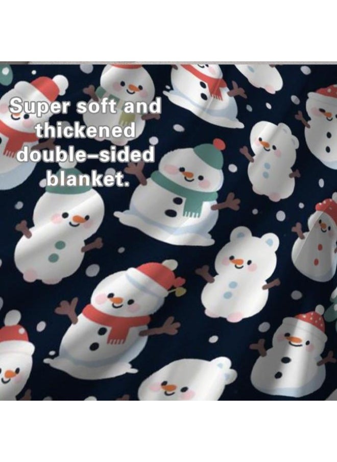 Children's or student cartoon flannel thin blanket (warm and comfortable, suitable for sleep, games) 100cm*150cm