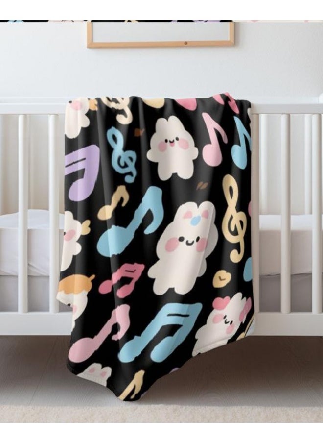 Children's or student cartoon flannel thin blanket (warm and comfortable, suitable for sleep, games) 100cm*150cm - 204