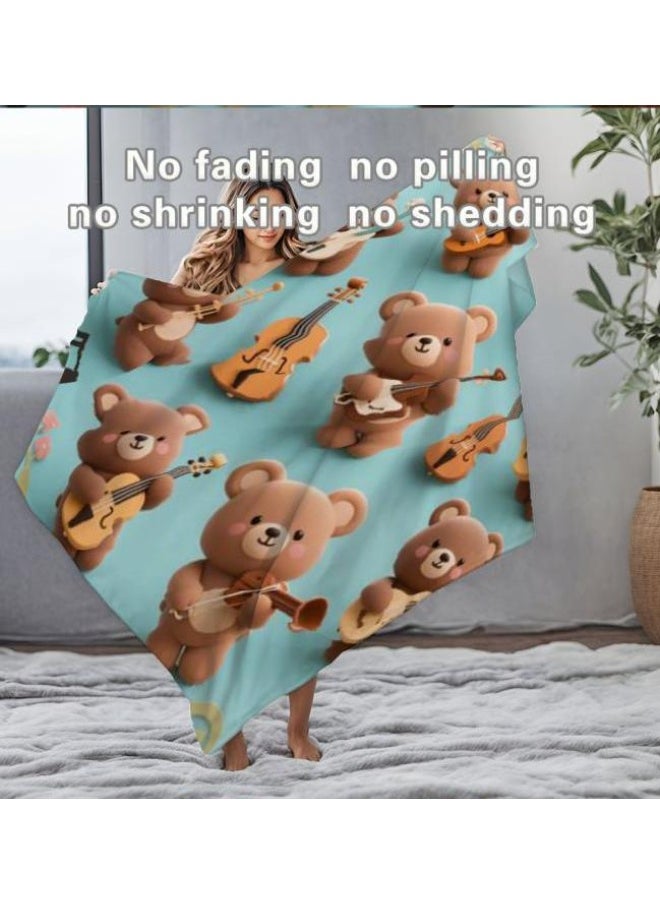 Children's or student cartoon flannel thin blanket (warm and comfortable, suitable for sleep, games) 100cm*150cm