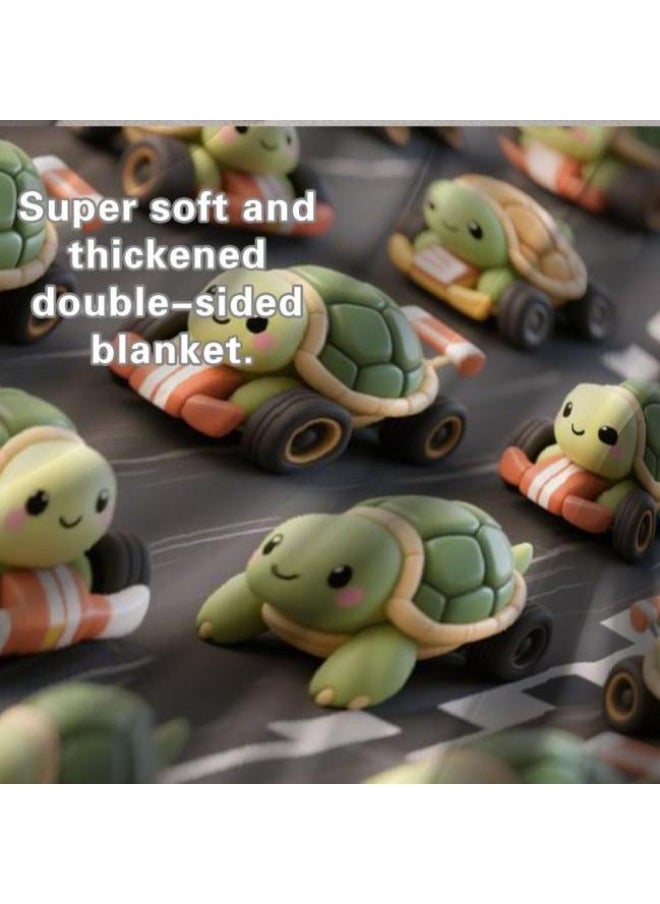 Children's or student cartoon flannel thin blanket (warm and comfortable, suitable for sleep, games) 100cm*150cm - 186