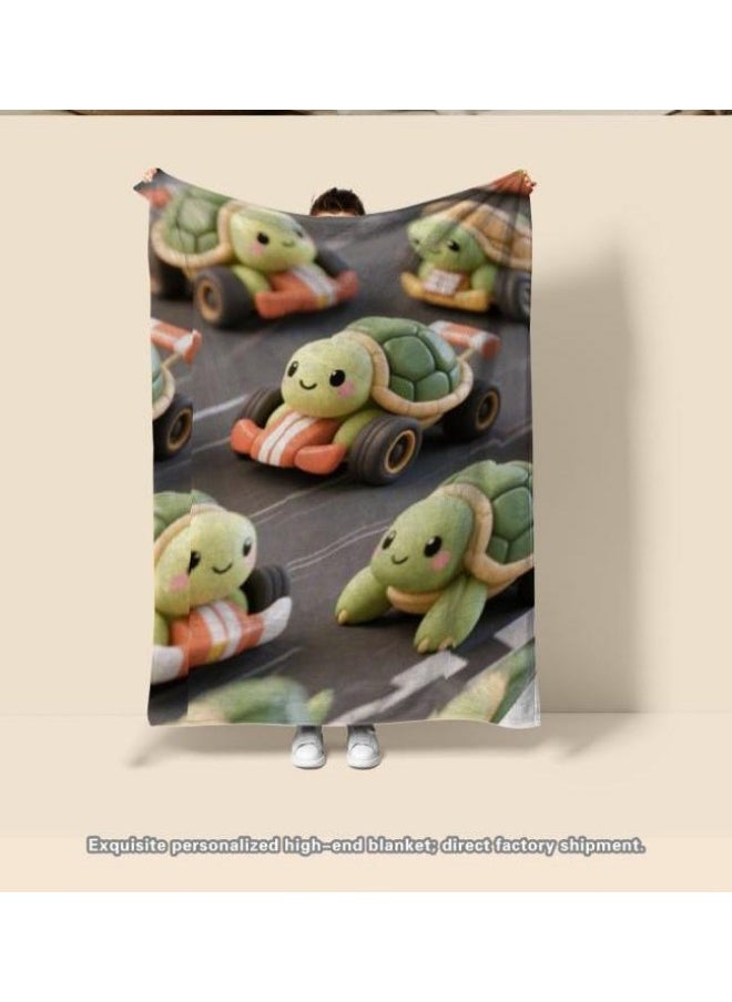 Children's or student cartoon flannel thin blanket (warm and comfortable, suitable for sleep, games) 100cm*150cm - 186
