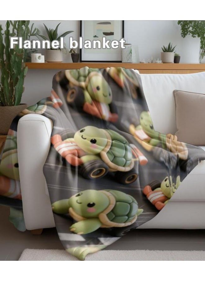 Children's or student cartoon flannel thin blanket (warm and comfortable, suitable for sleep, games) 100cm*150cm - 186