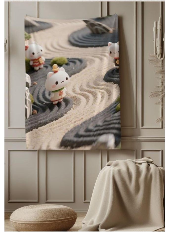 Children's or student cartoon flannel thin blanket (warm and comfortable, suitable for sleep, games) 100cm*150cm - 185
