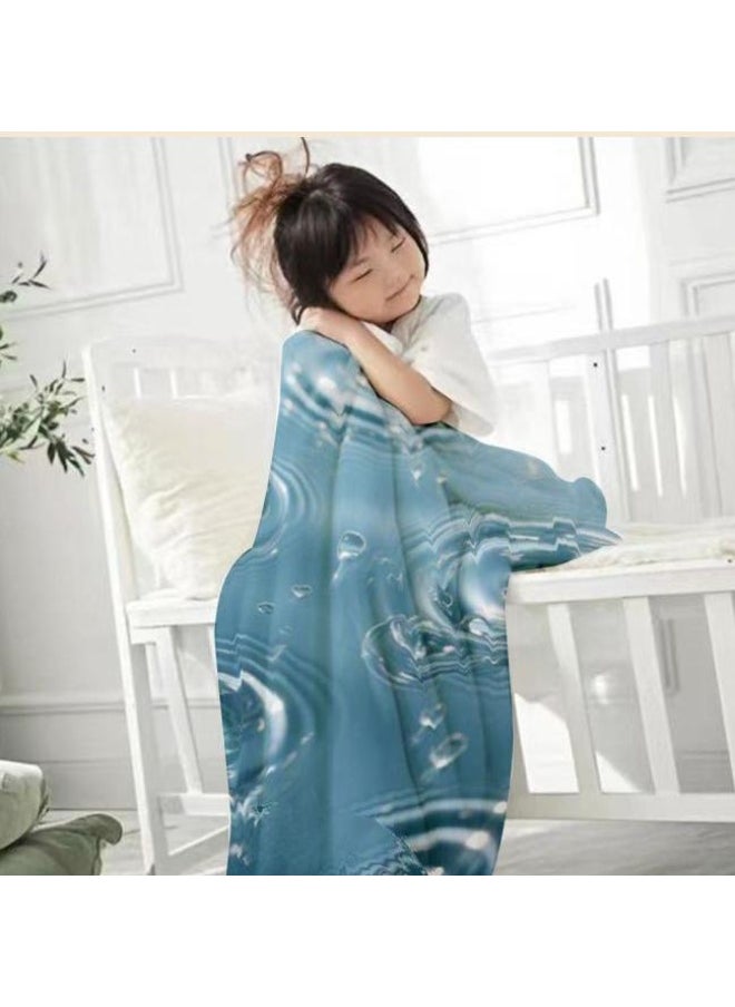 Children's or student cartoon flannel thin blanket (warm and comfortable, suitable for sleep, games) 100cm*150cm