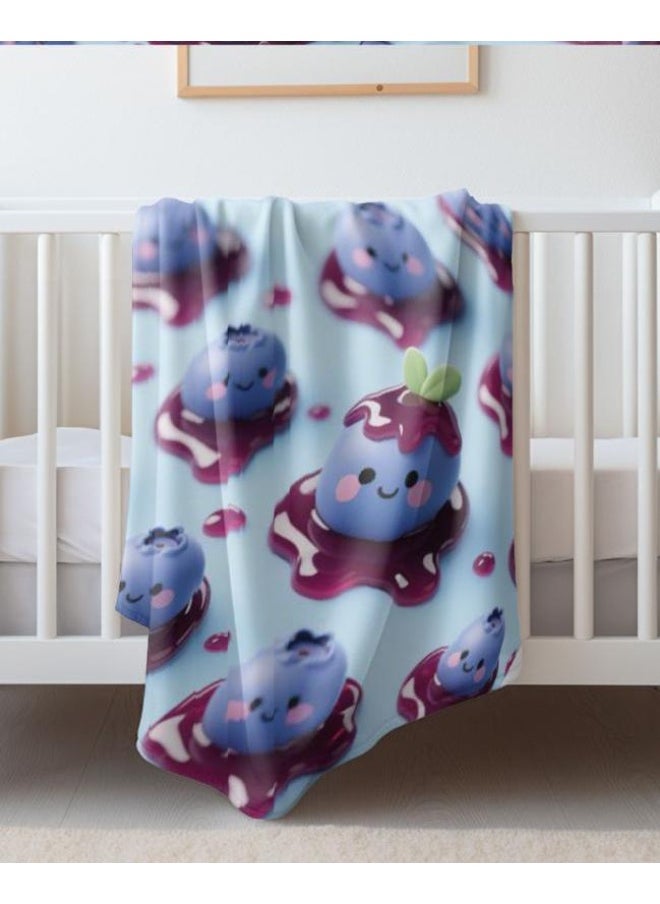 Children's or student cartoon flannel thin blanket (warm and comfortable, suitable for sleep, games) 100cm*150cm
