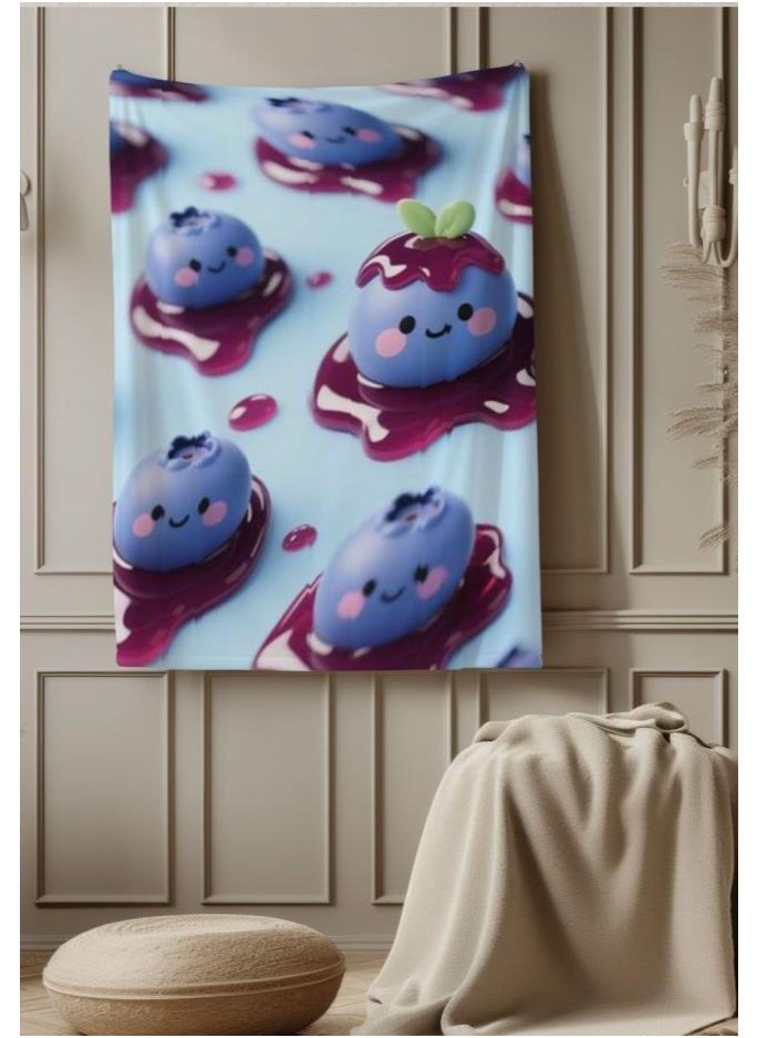 Children's or student cartoon flannel thin blanket (warm and comfortable, suitable for sleep, games) 100cm*150cm